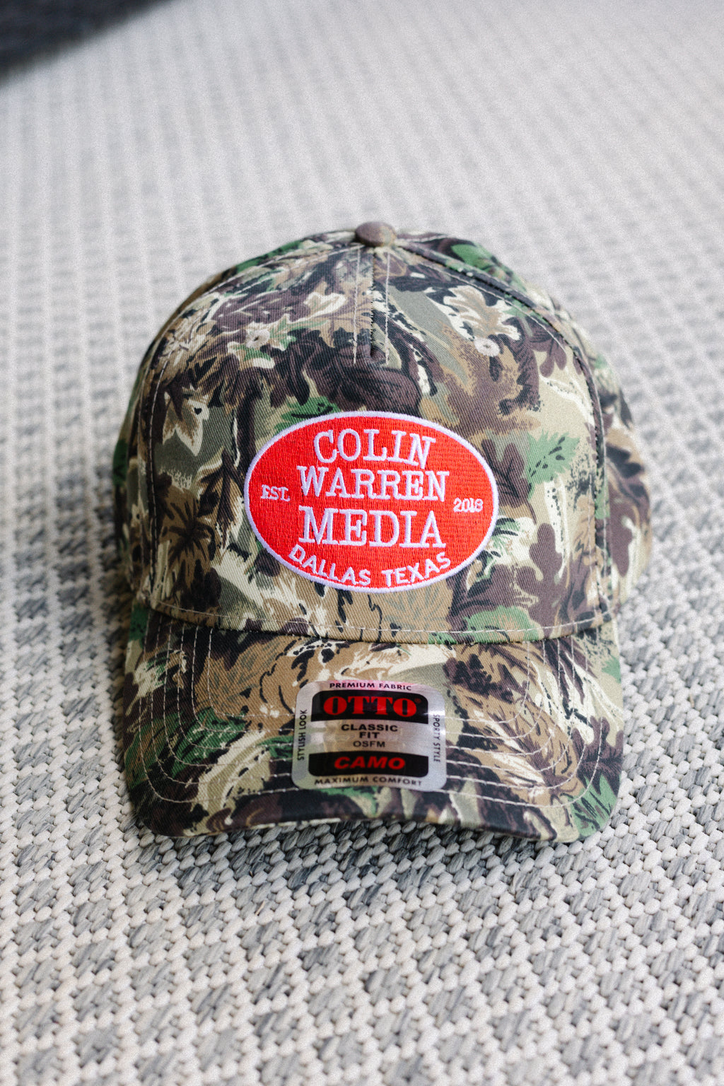 Colin Warren Media - Camo Trucker Cap