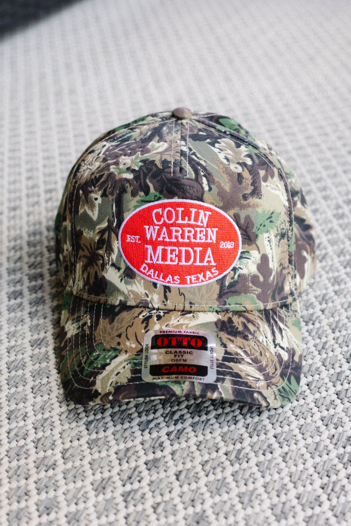 Colin Warren Media - Camo Trucker Cap