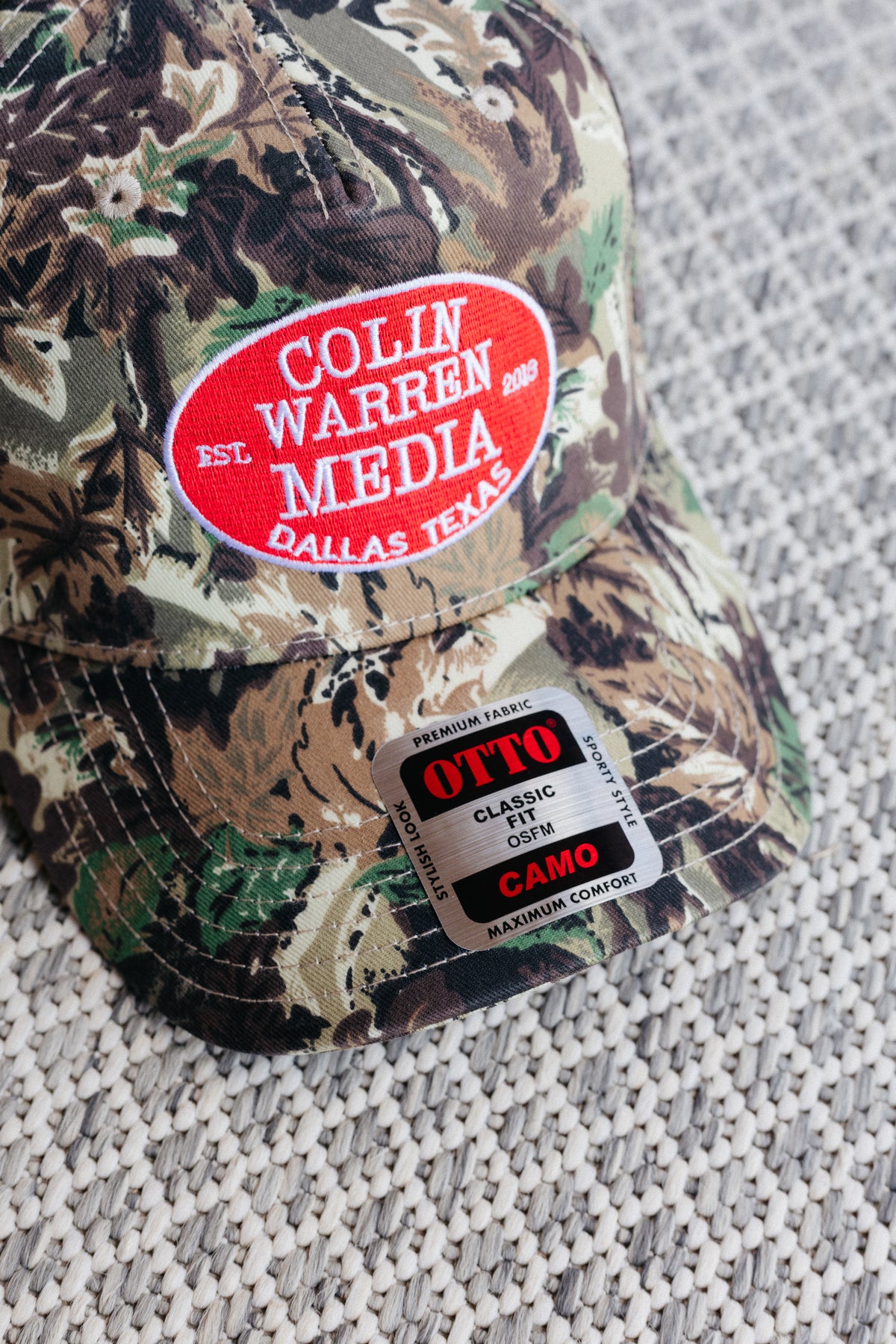 Colin Warren Media - Camo Trucker Cap